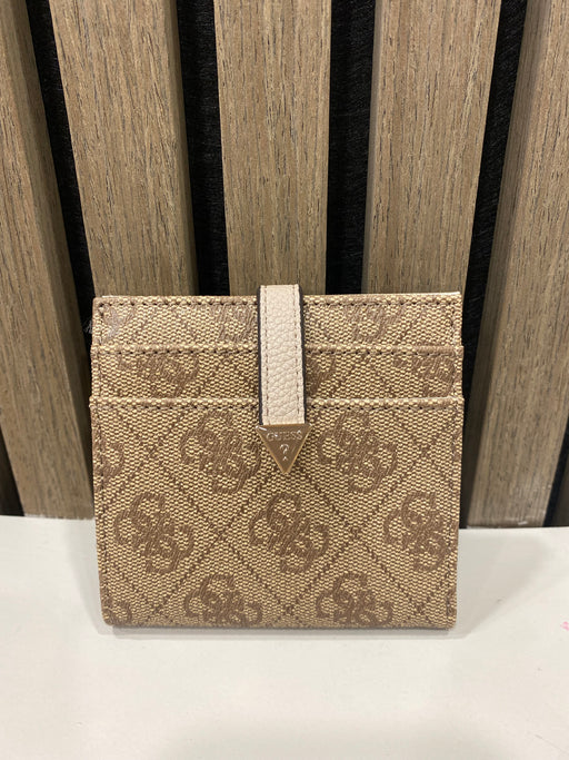 Guess latte logo laurel mini wallet