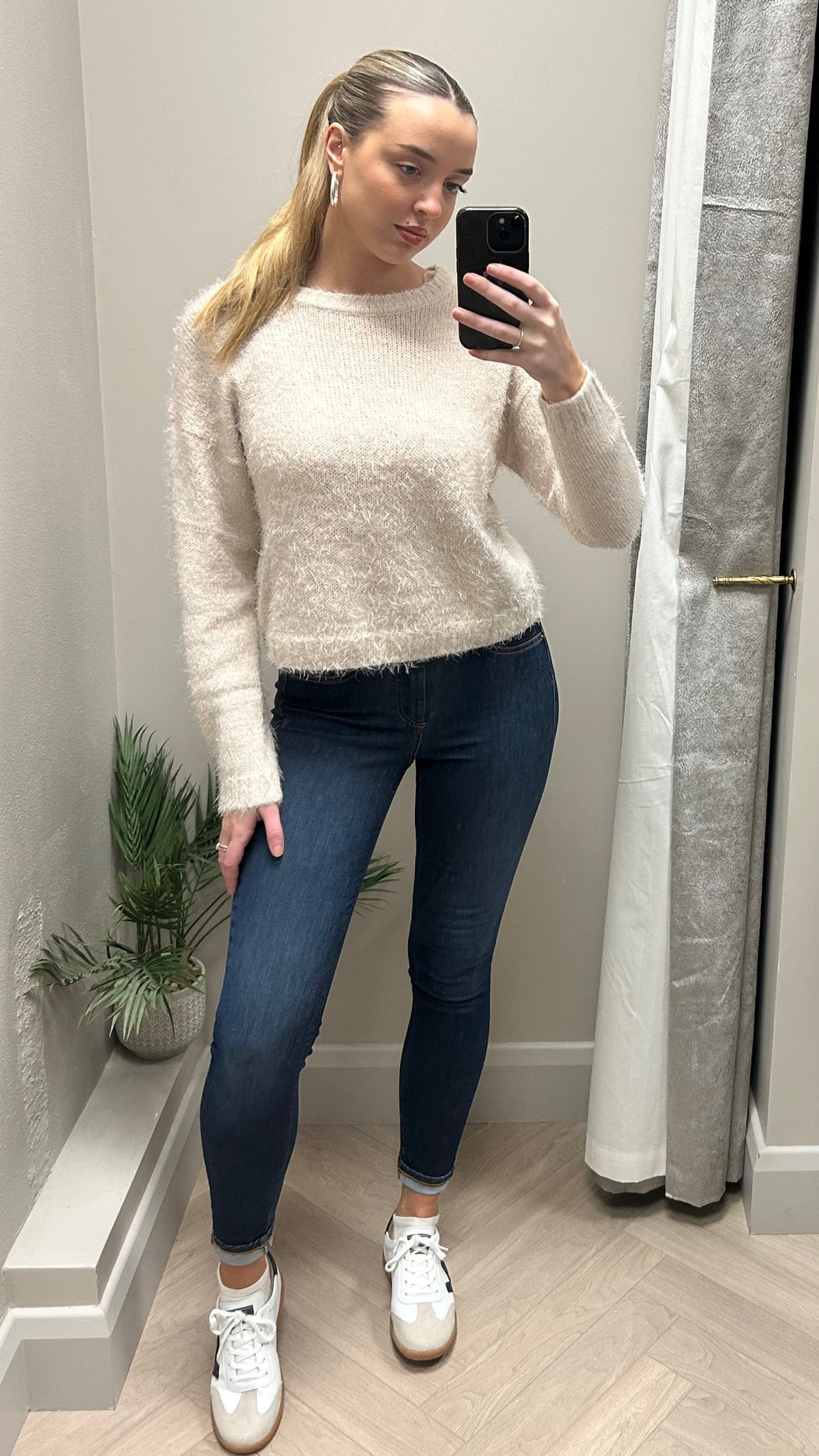 Jolie cream knit