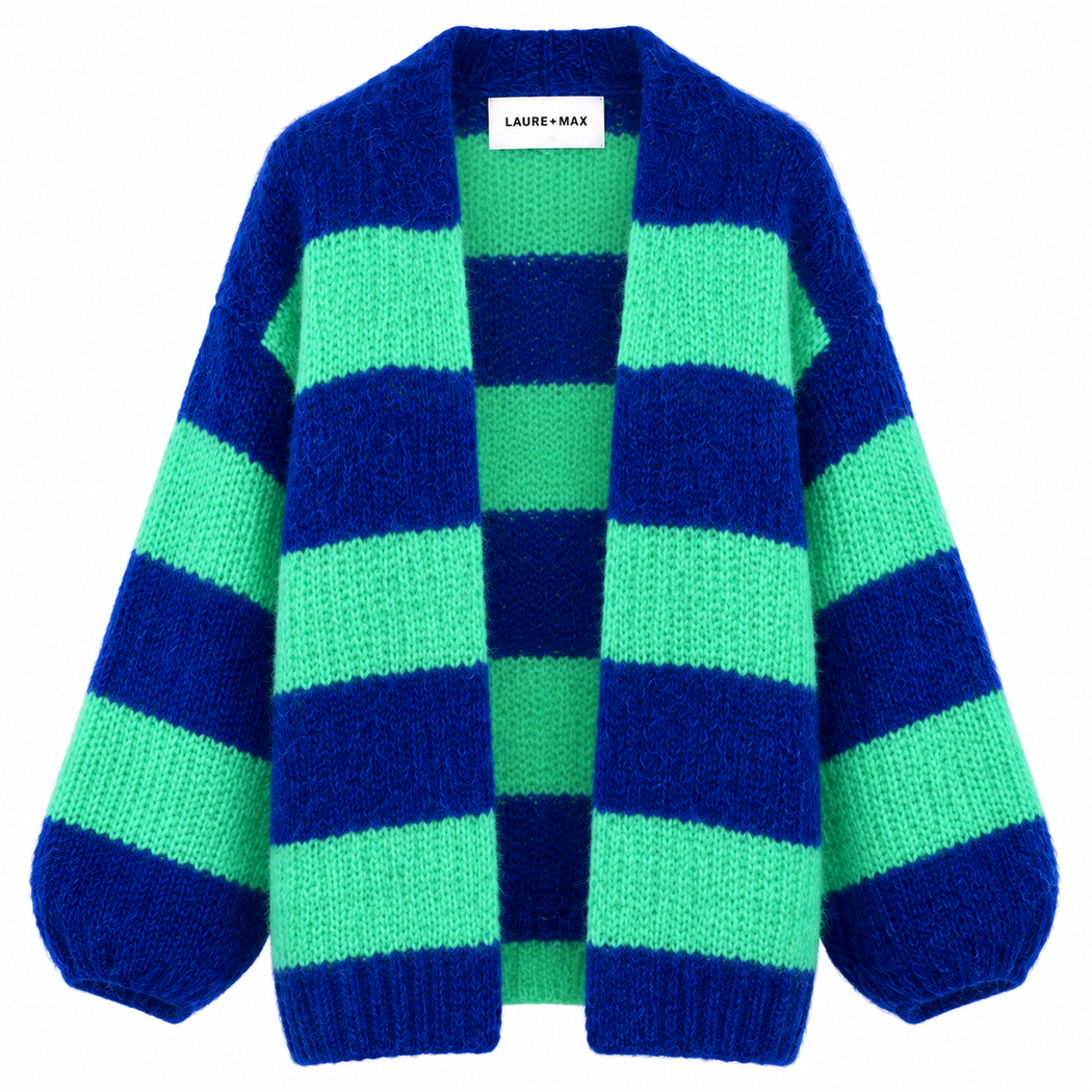 Lambert blue multi cardi