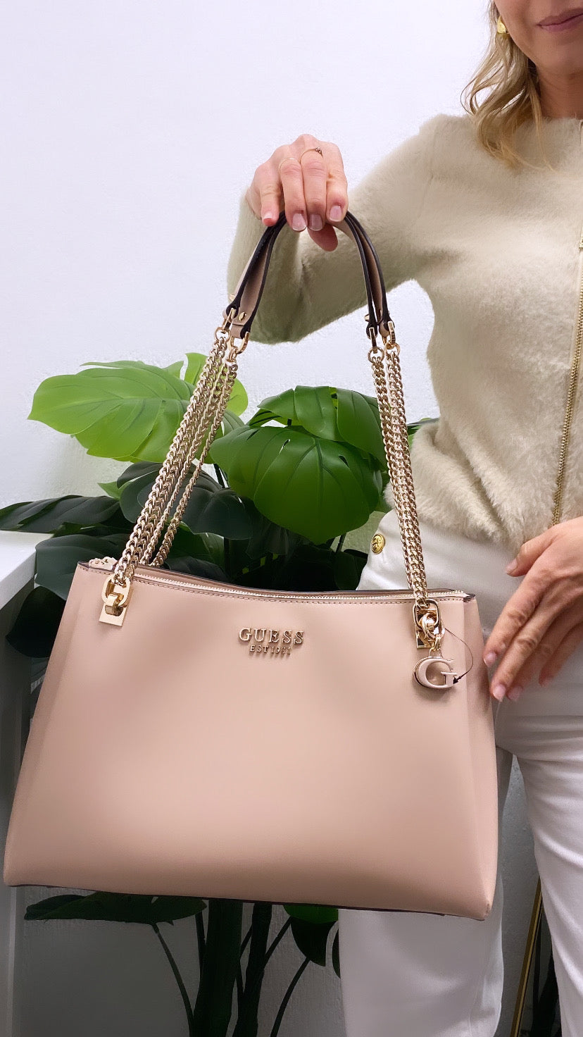 VG922523 Guess light beige eliette shoulder bag