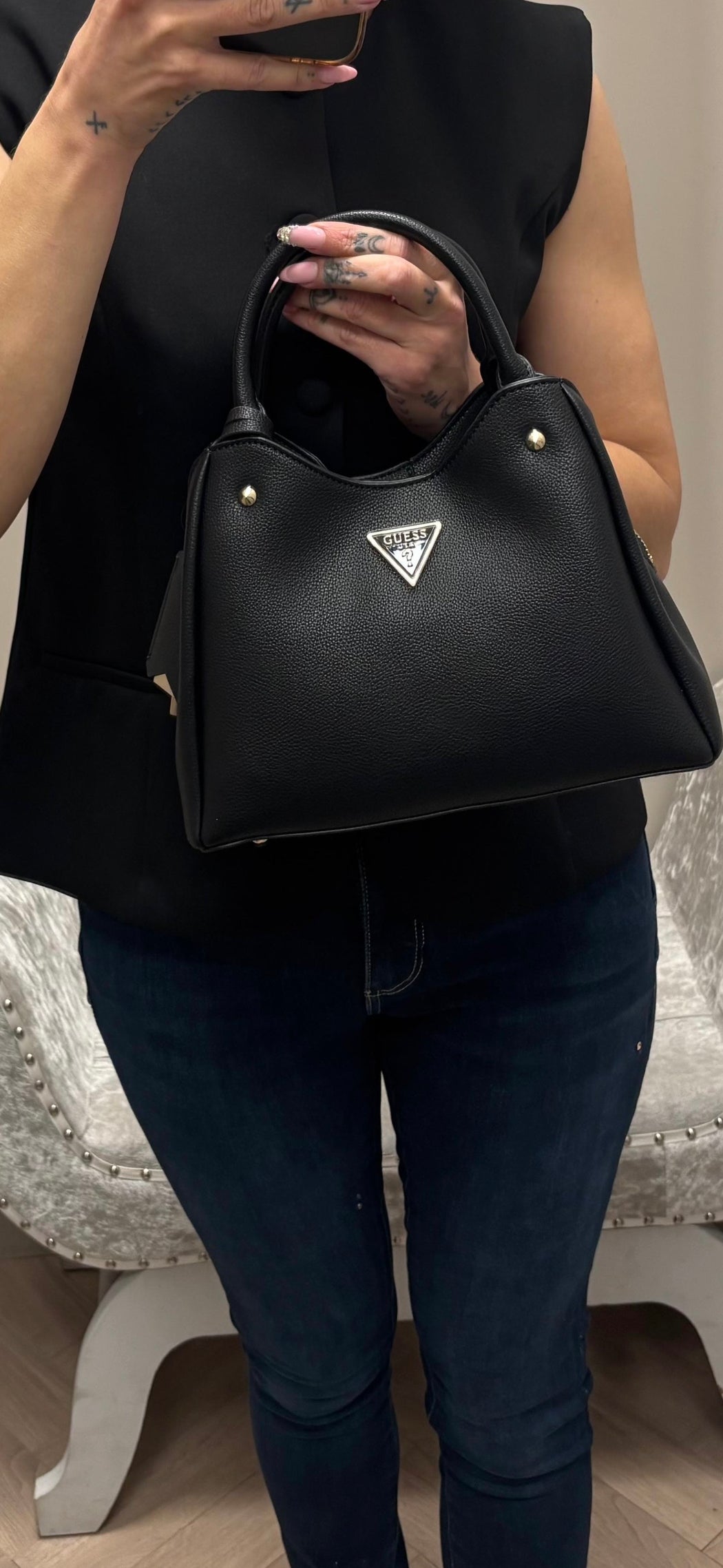Guess black meridian II bag BG697405