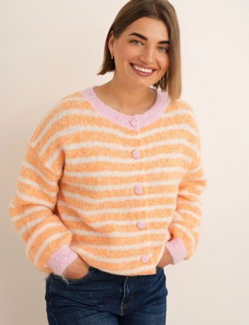 Emma  orange /pink cardigan