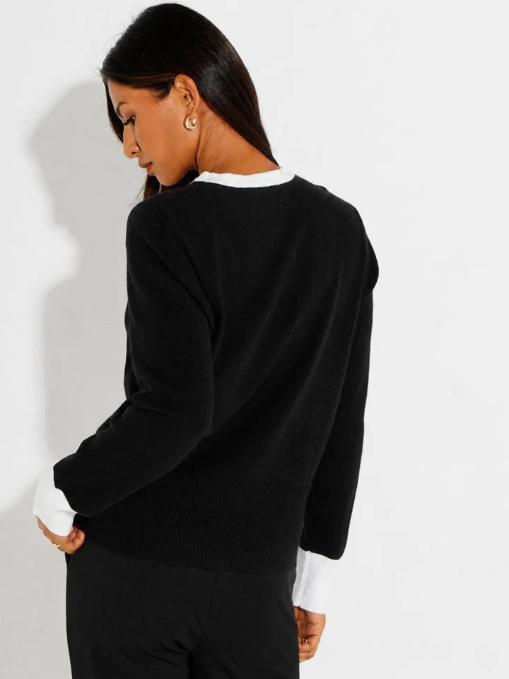 Black  aspen bow knit