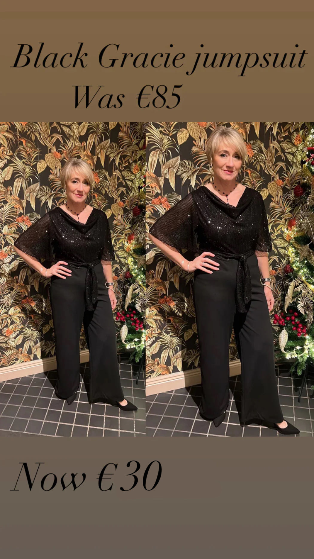 Black  Gracie jumpsuit