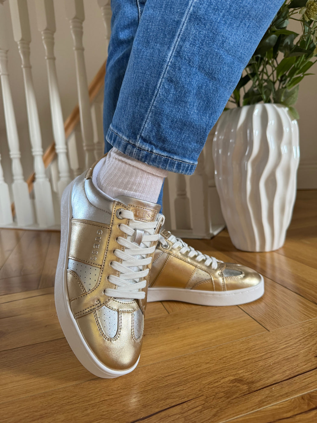 Guess gold sneakers fljr12lel12