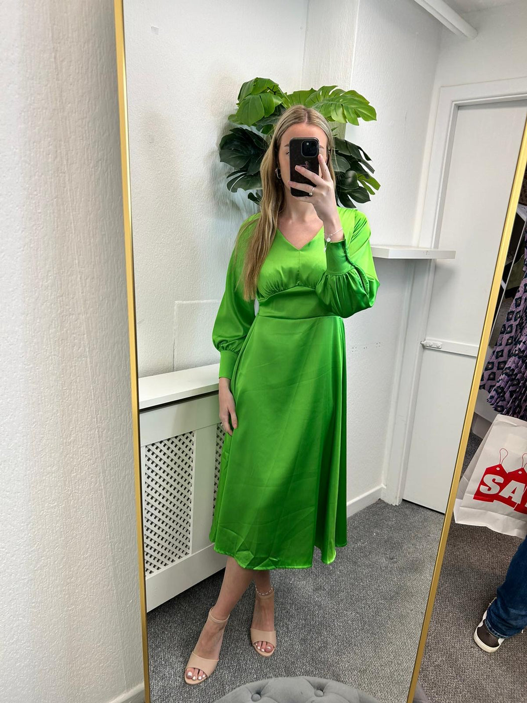 BIRKIN LIME GREEN MIDI