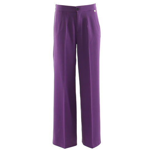 Sally wide leg purple trousers