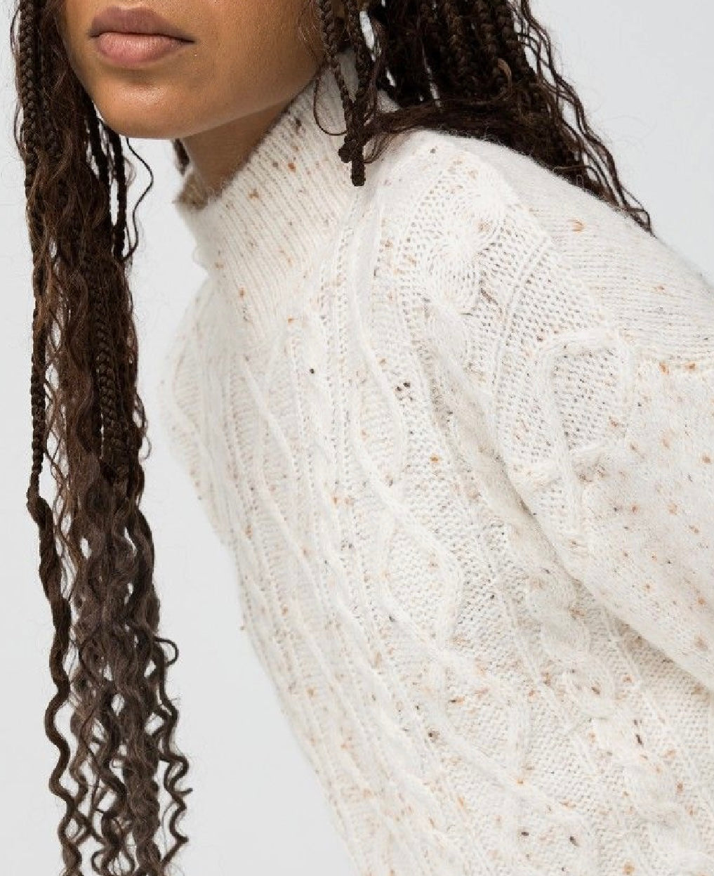 Hagall cream multi knit