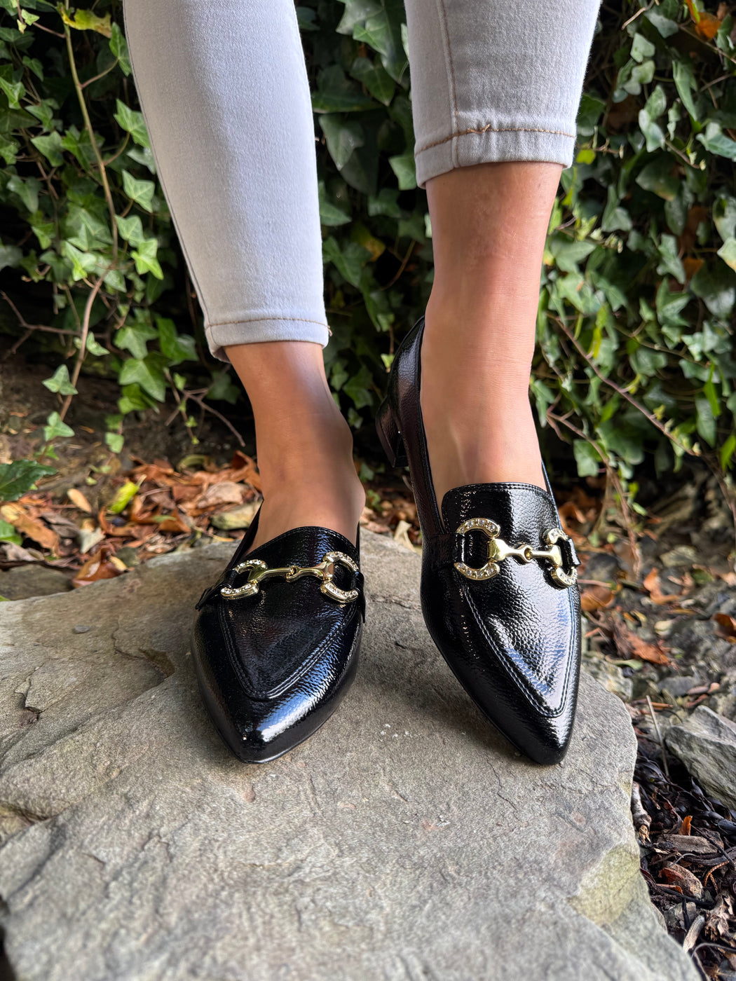 Dalat one Ink Glaze pointed loafer