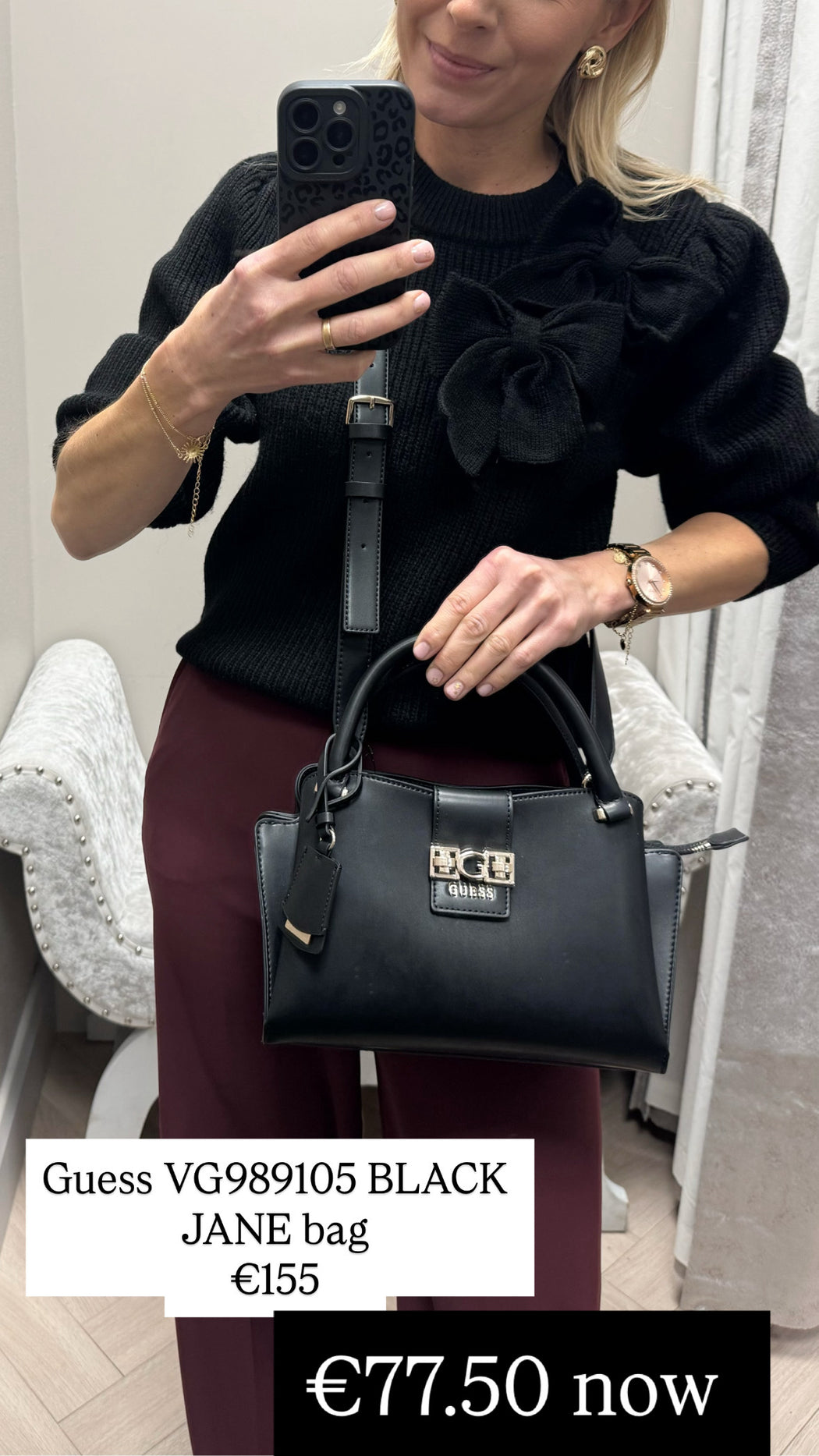 Guess VG989105 BLACK JANE bag