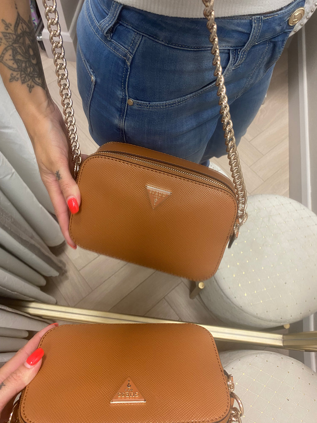 Guess Light Cognac NOELLE II  Bag ZG967214