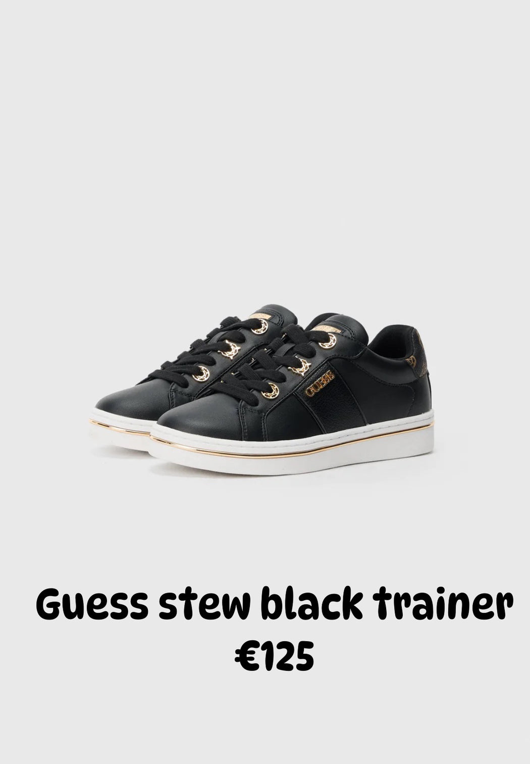 Guess stew black trainer