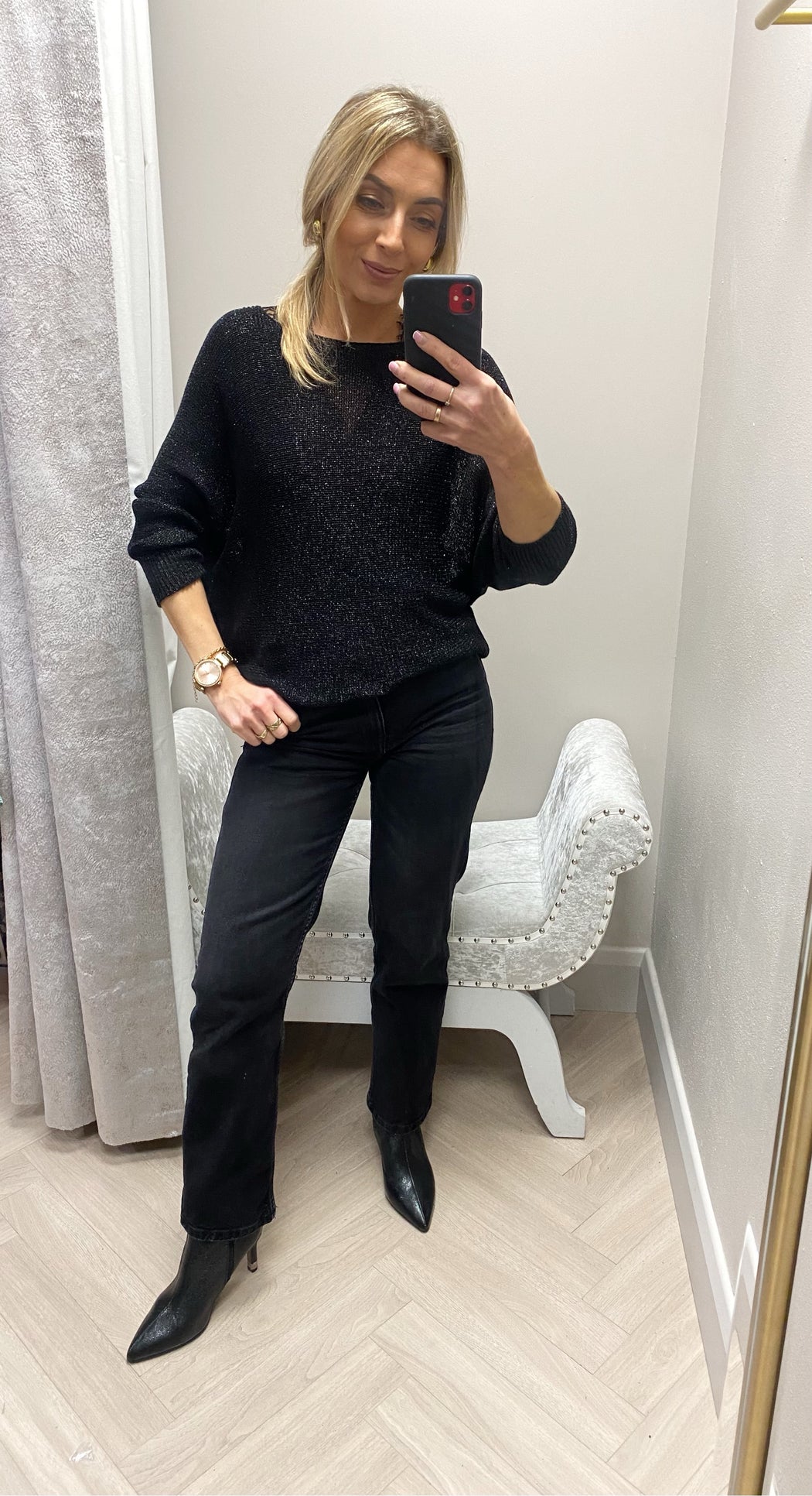 Black Bow knit