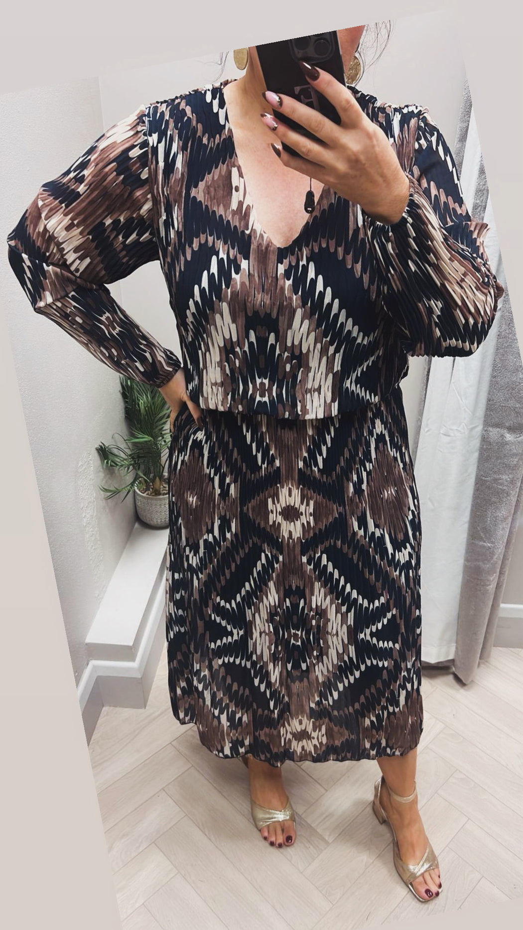 Jessica navy print