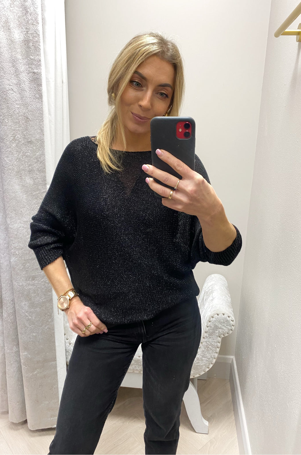 Black Bow knit