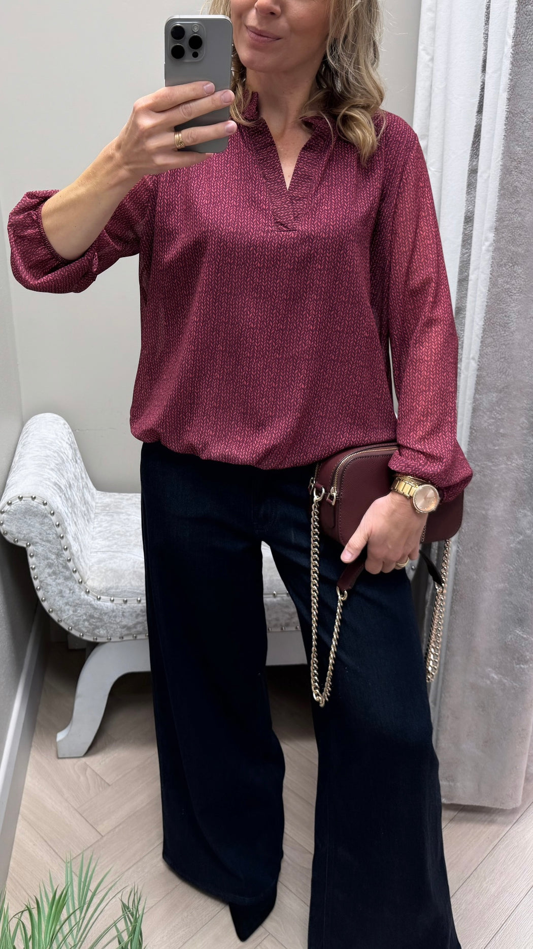 Plum Bella band top
