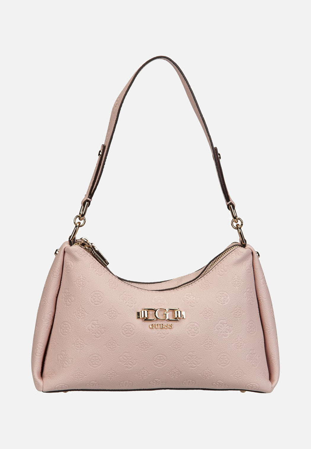 Guess anise   light rose double zip shoulder bag