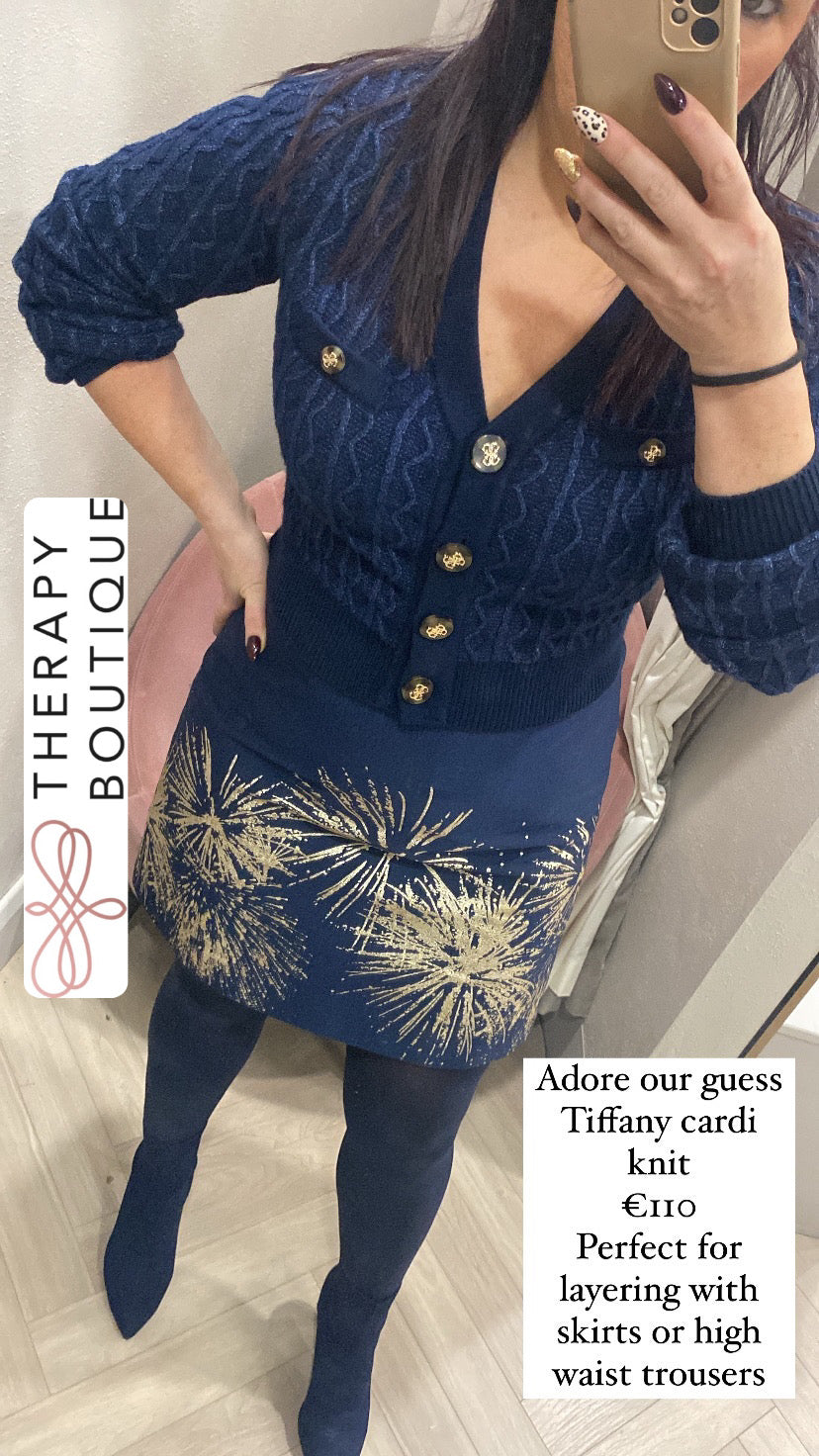 Guess Tiffany navy cardi w4brofz3k40