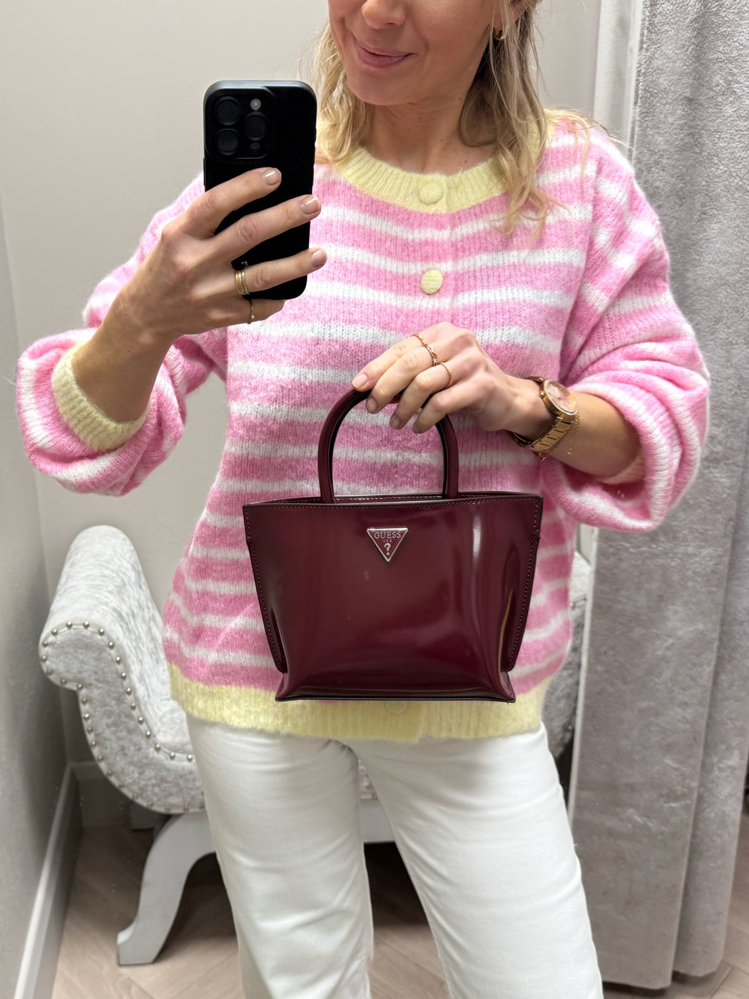 Guess arnela mini burgundy NY949675