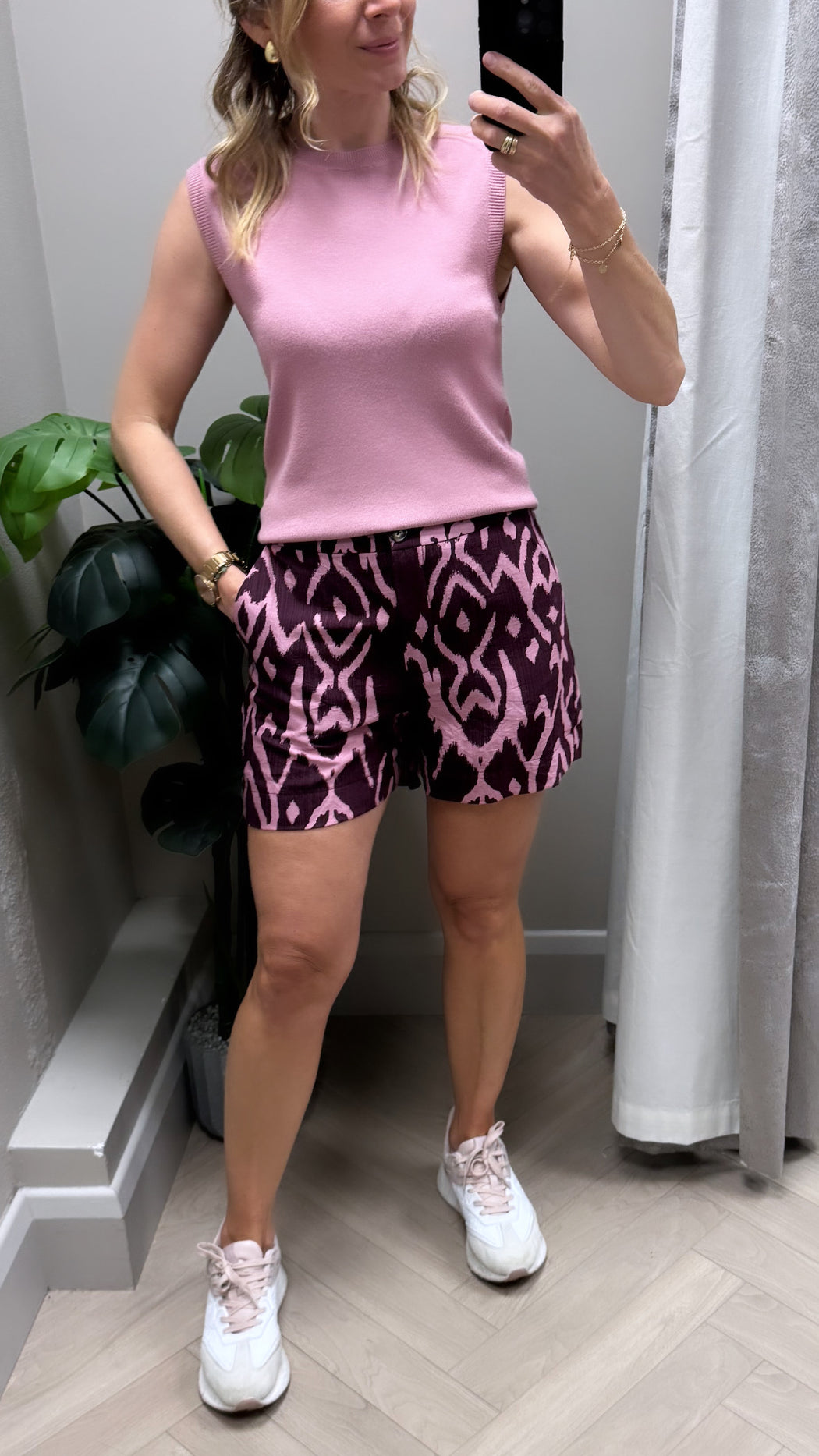 Kim print shorts