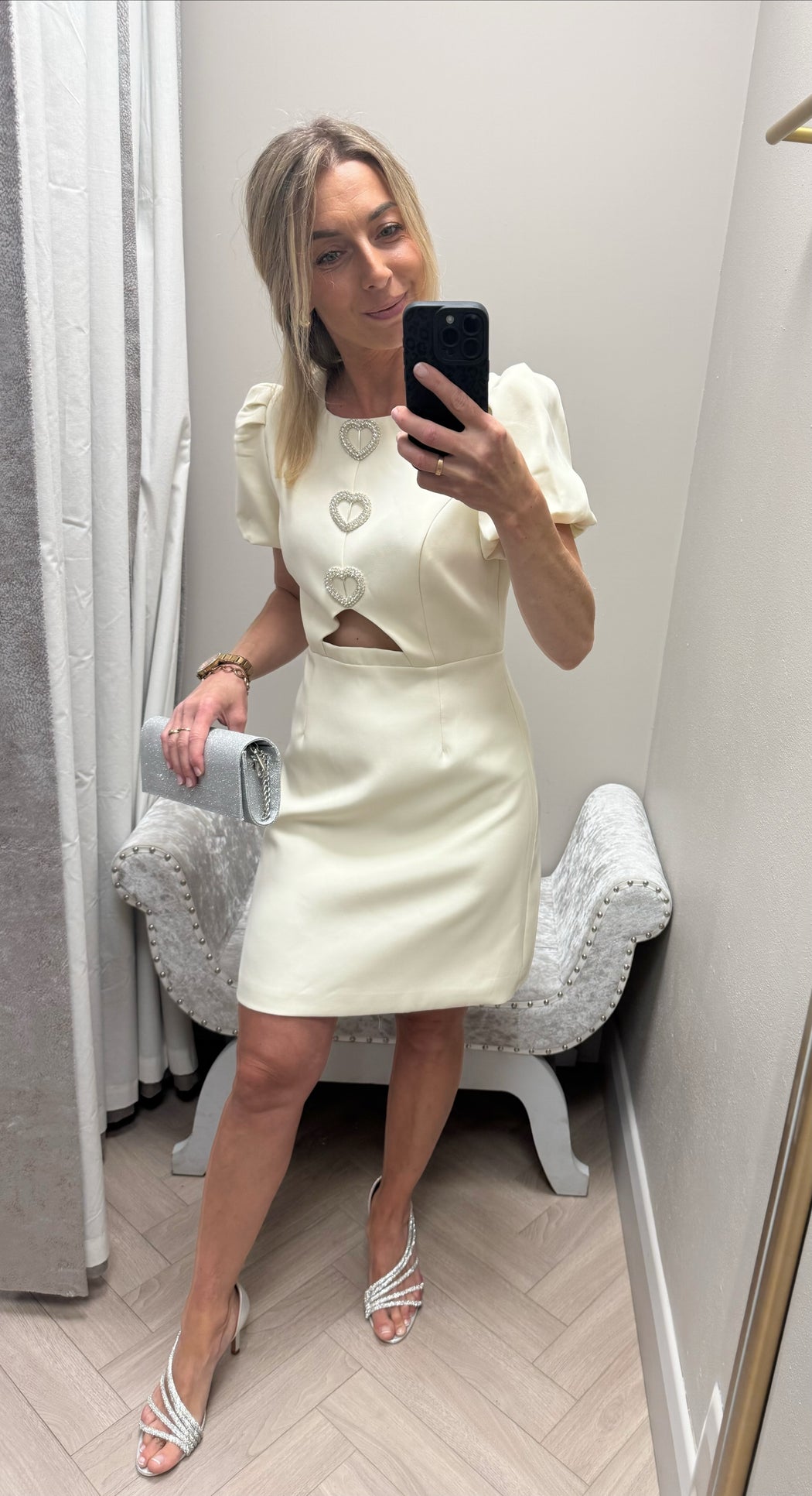 Cassie ivory heart dress