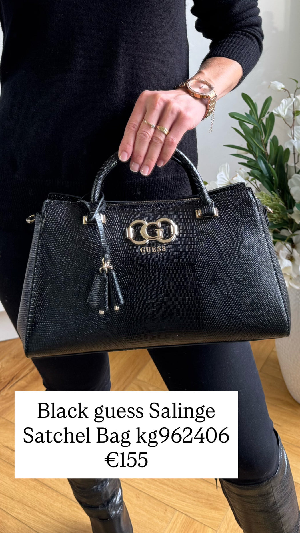 Black guess Salinge Satchel Bag kg962406