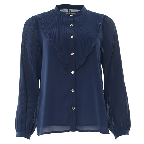 Louella navy blouse