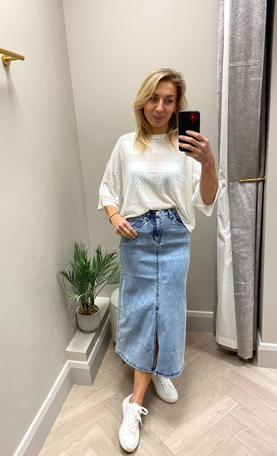 Maria denim skirt