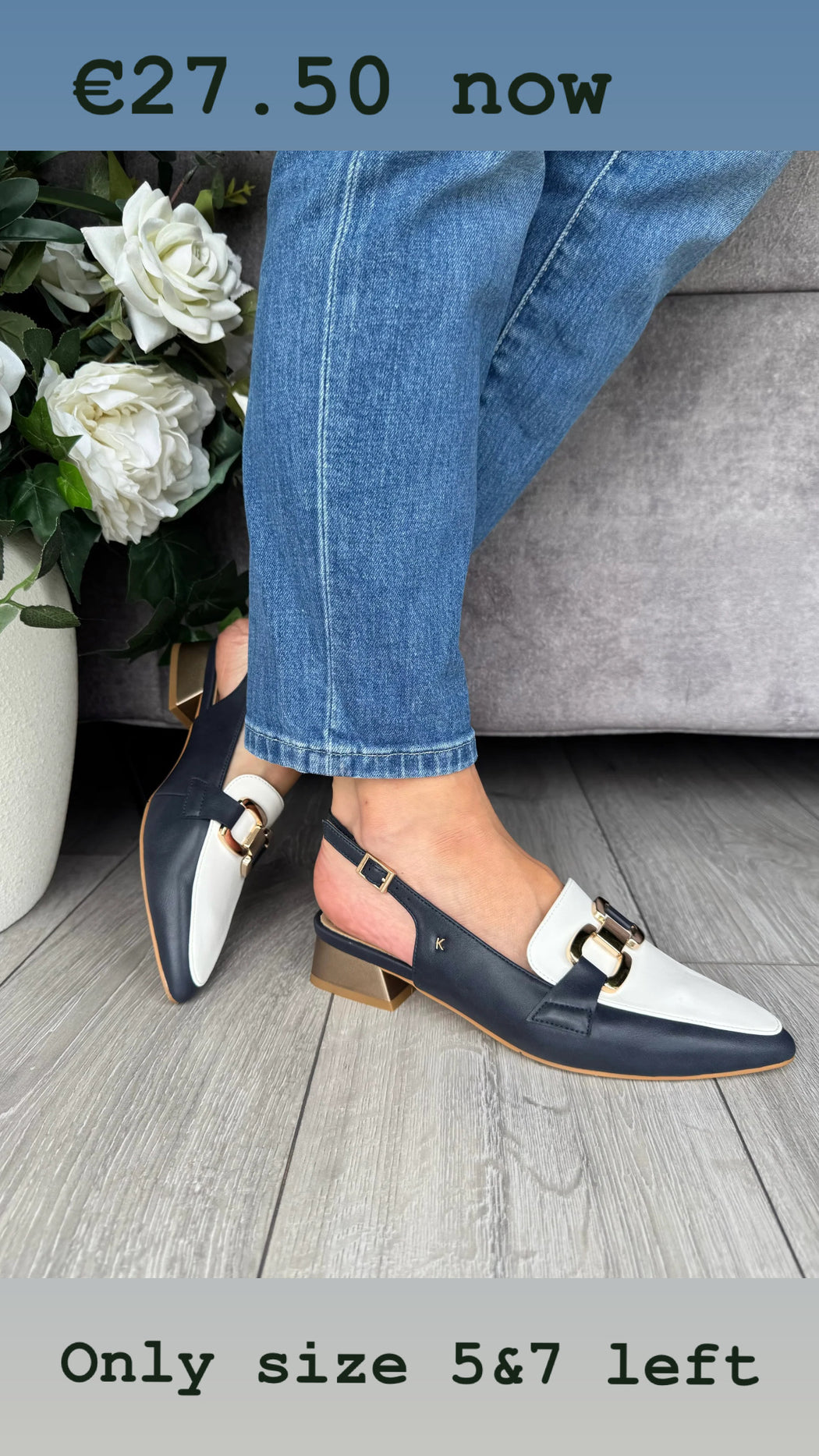 Garford sapphire slingback
