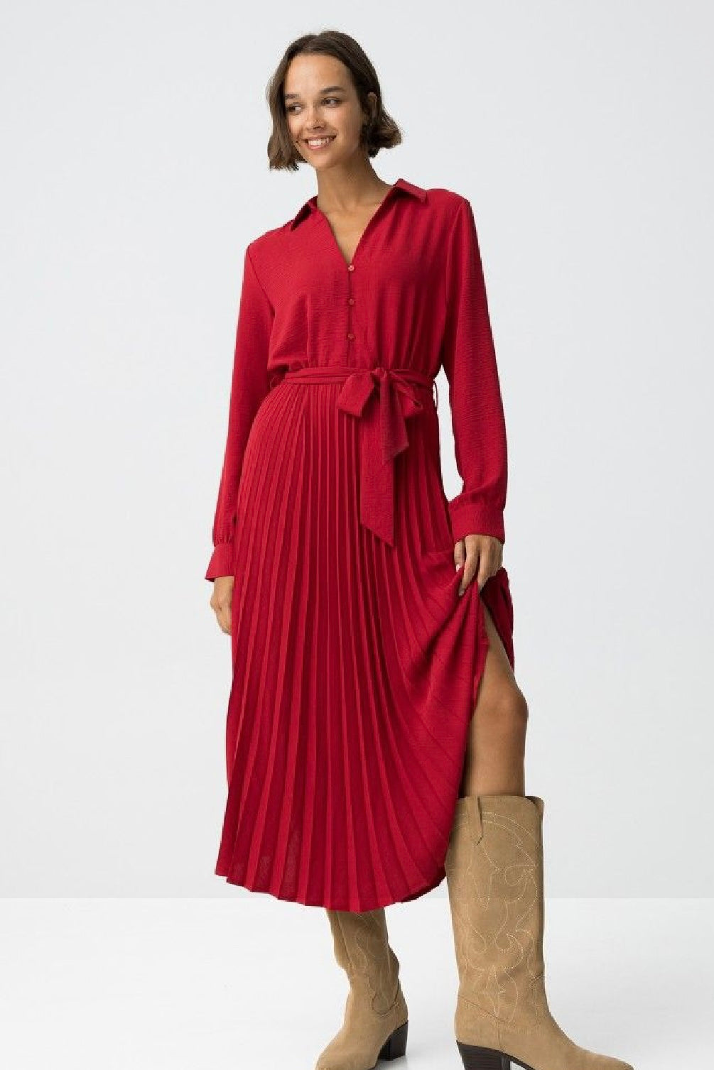 Okinawa pleated dress