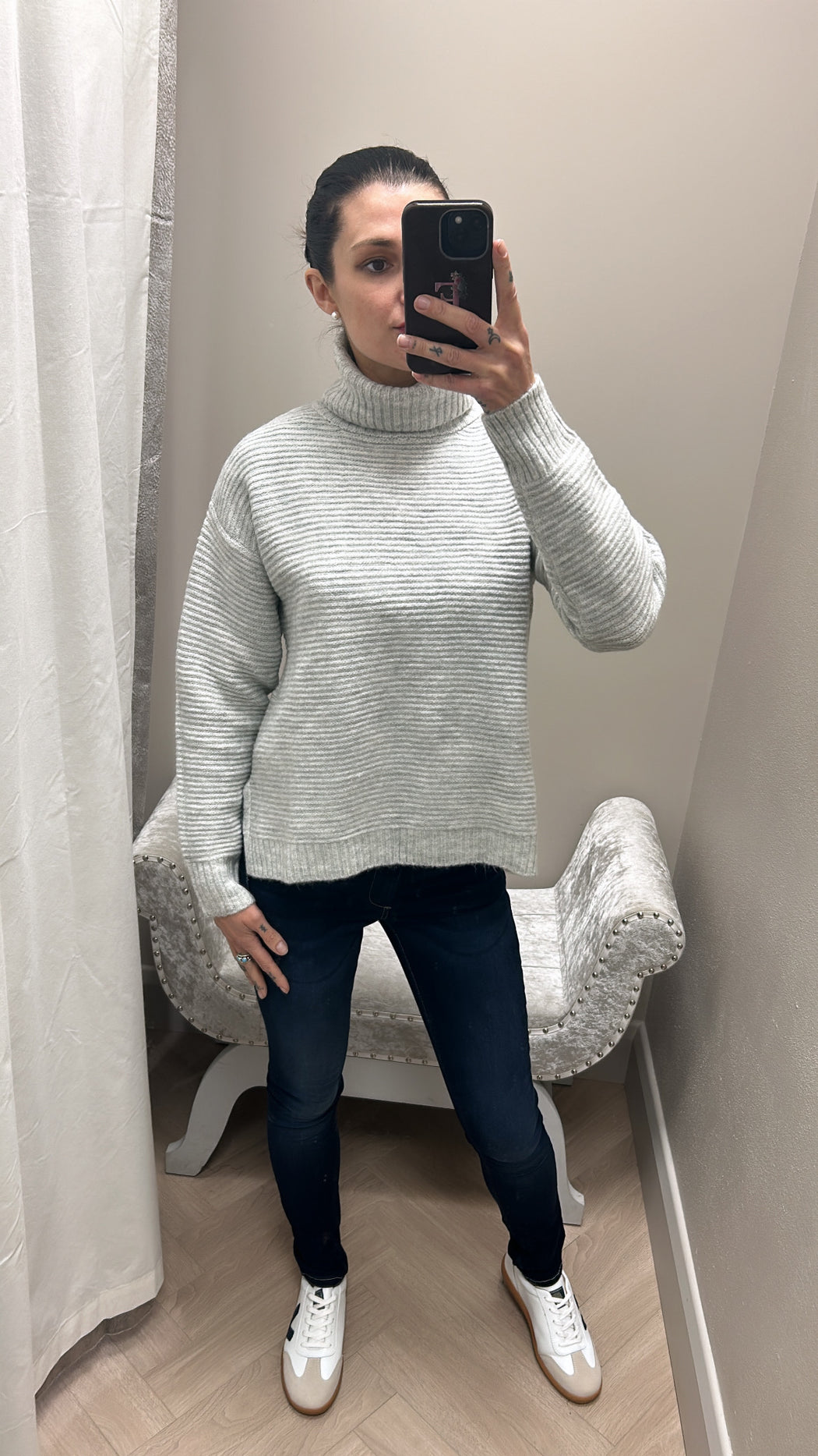 Autumn silver knit