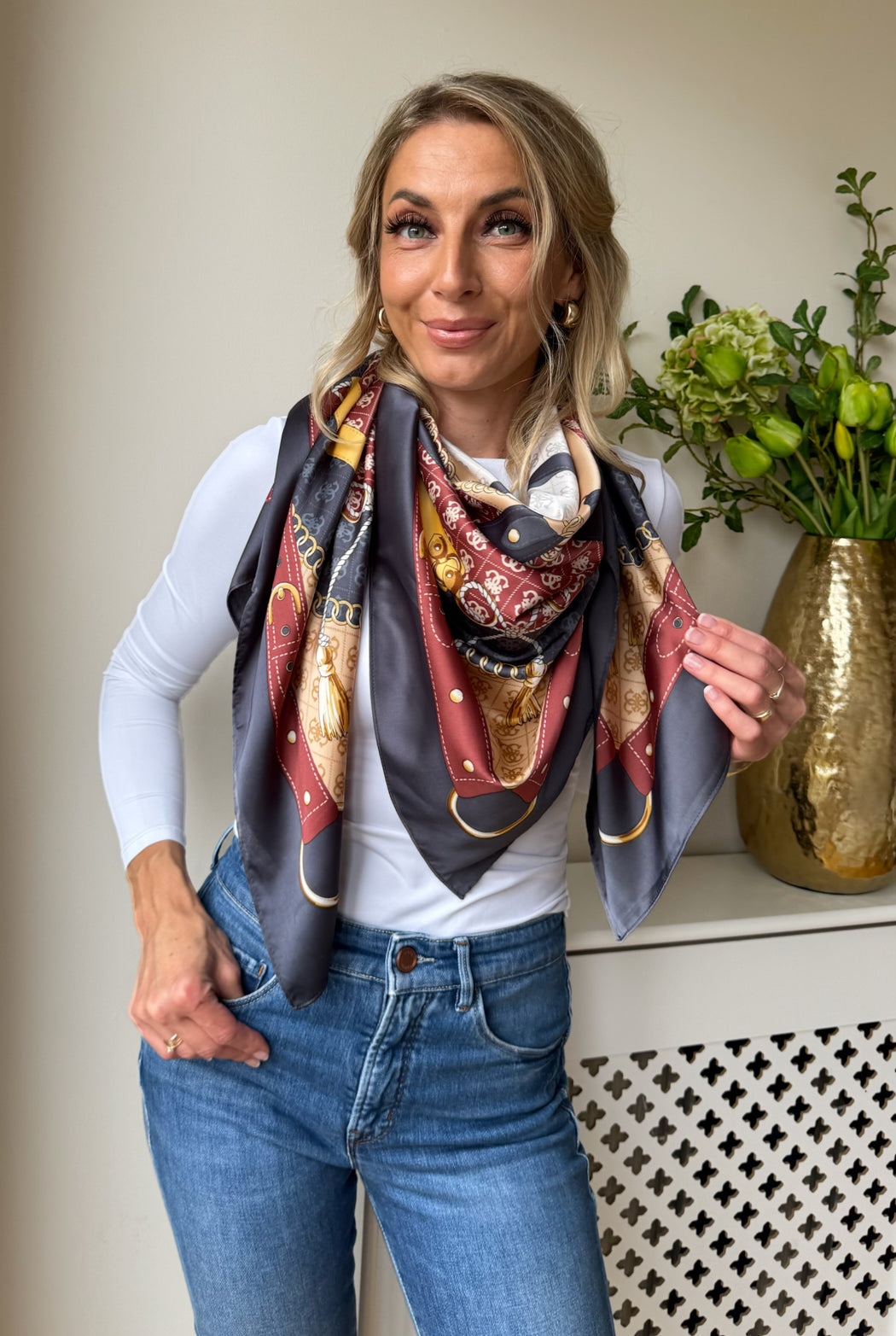 Guess multi 4G logo aw5343pol03-blu scarf