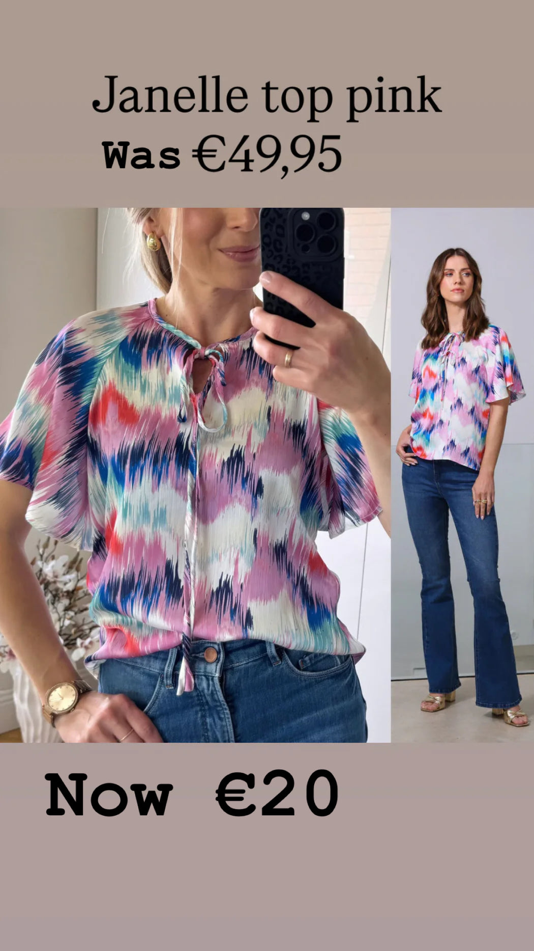Janelle top pink