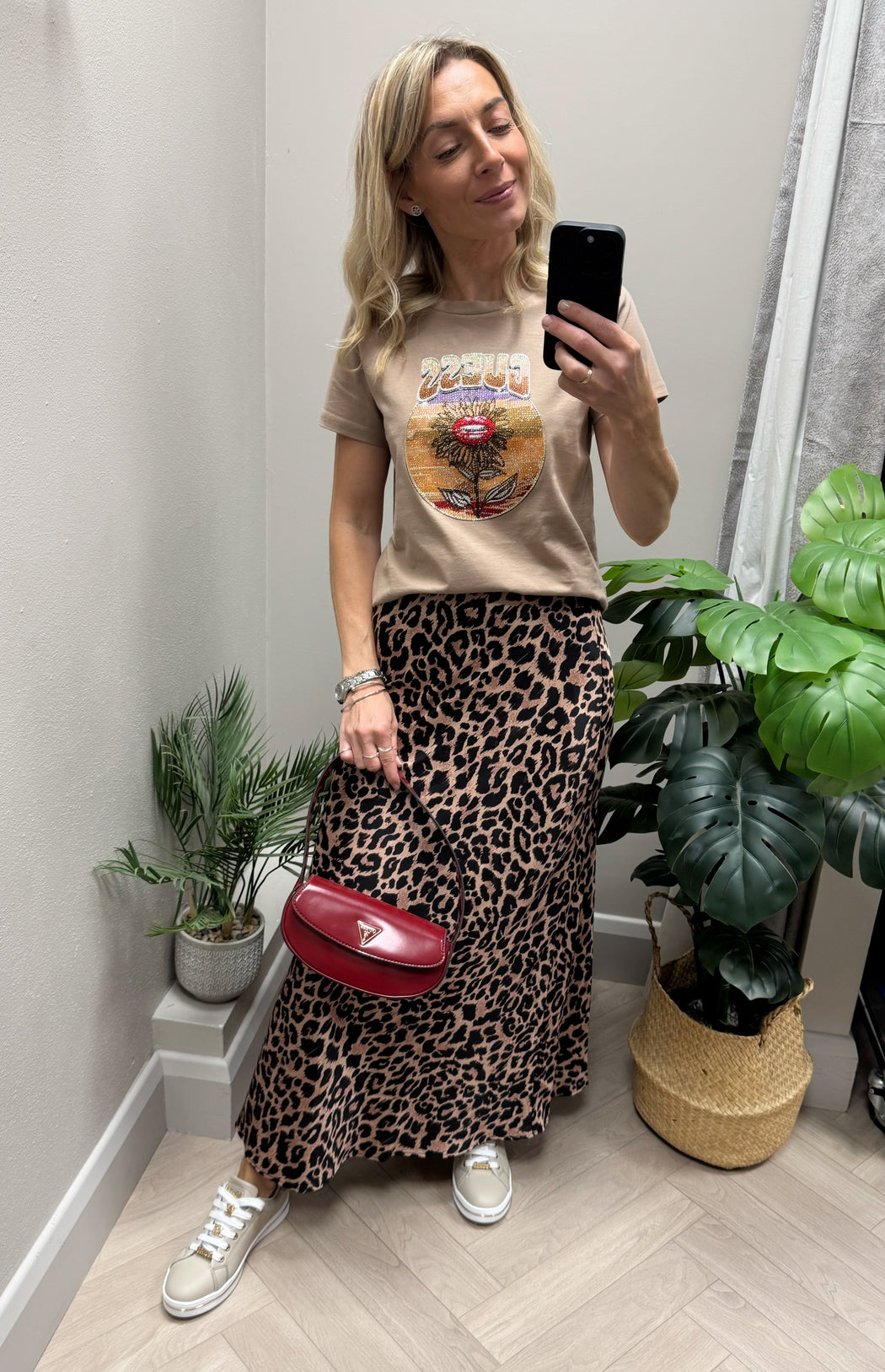 Guess desert flower tee w5y132k9rm1-g1dq