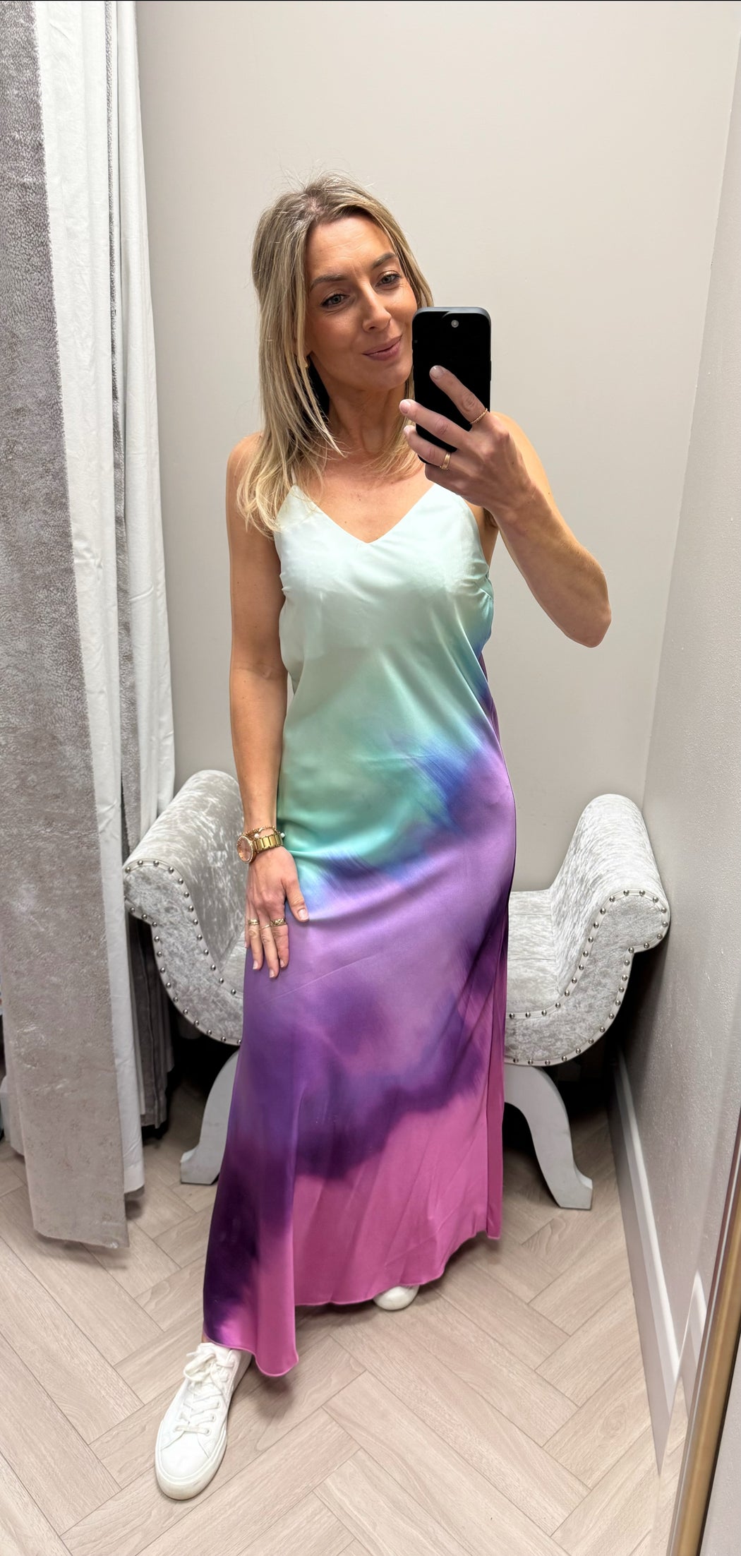 Lexi satin slip dress