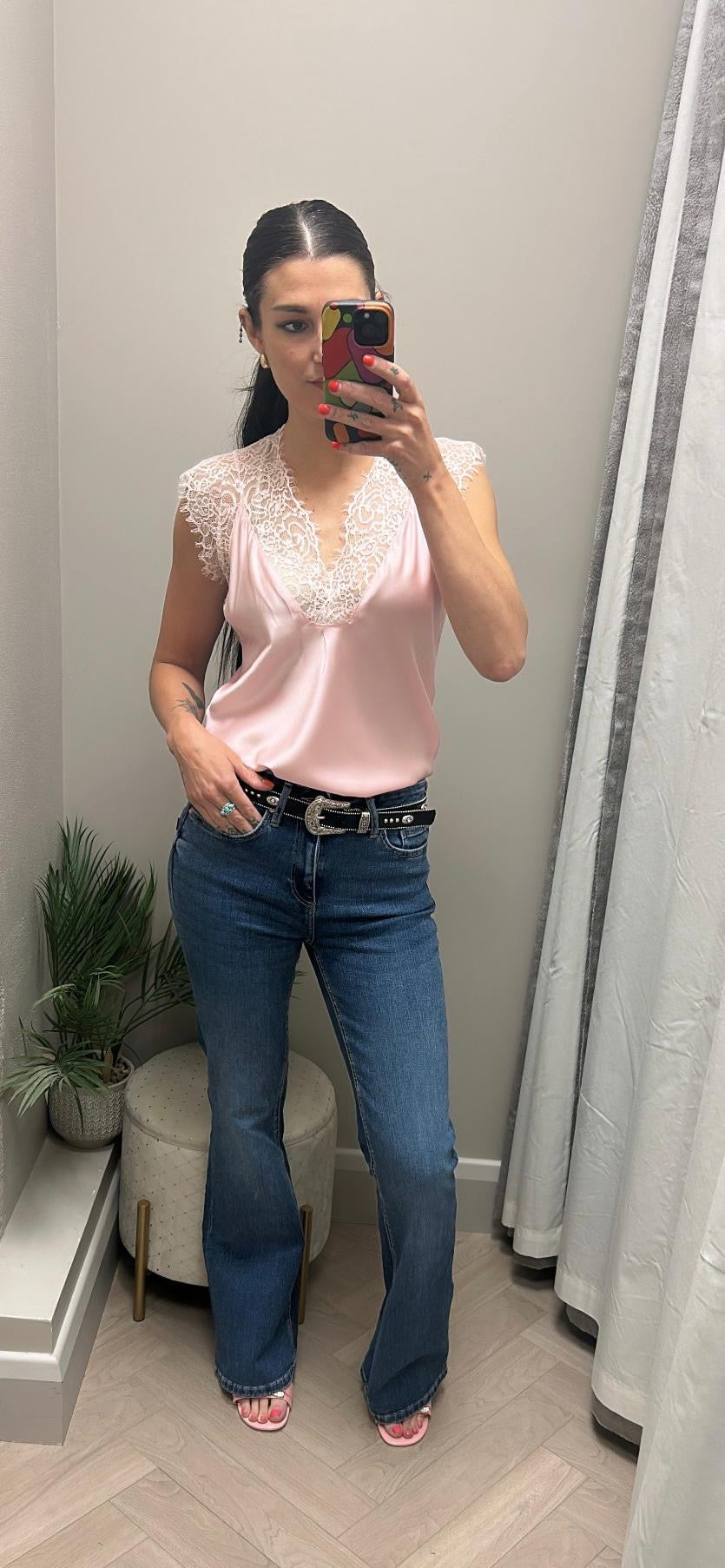 BW7872P3420 Guess belt with studs