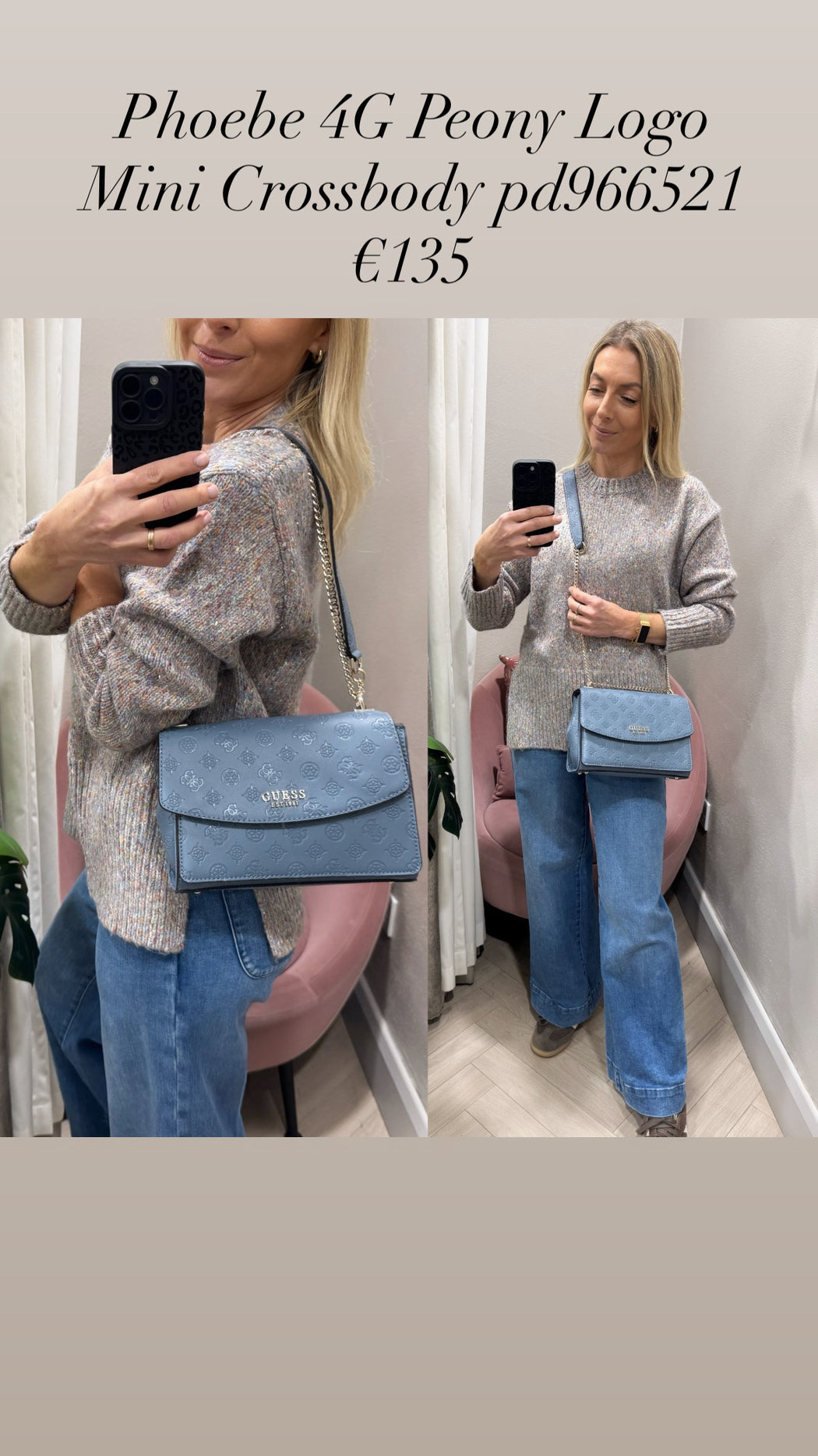 Phoebe 4G Peony Logo Mini Crossbody pd966521