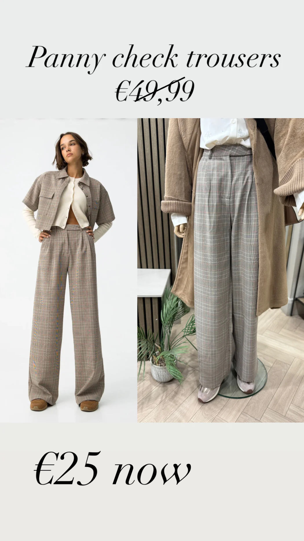 Panny check trousers