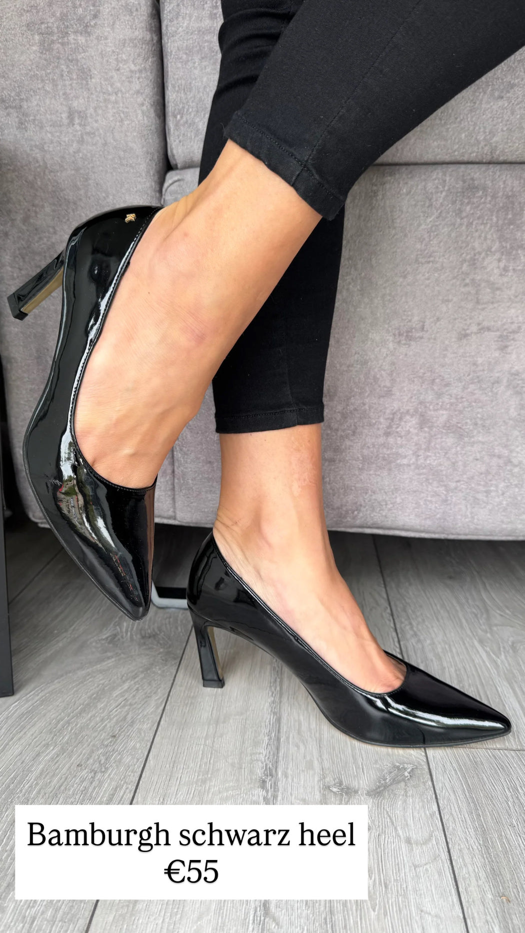 Bamburgh schwarz heel