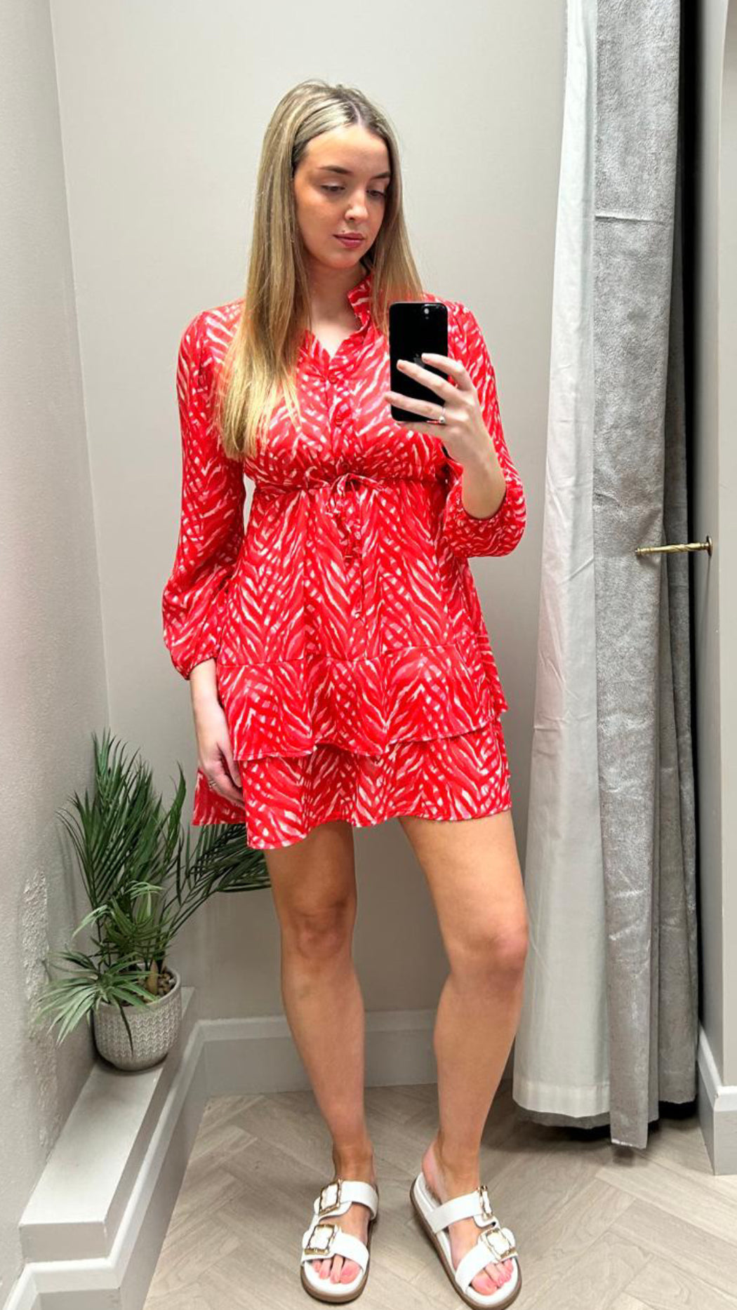 Coral pink  Latina mini dress