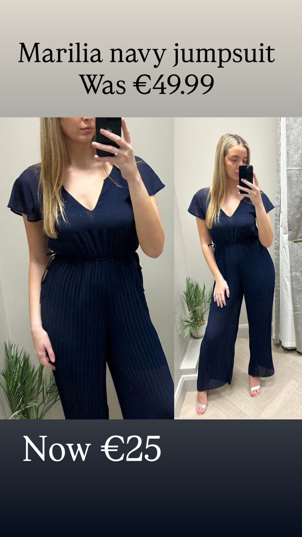 Marilia navy jumpsuit