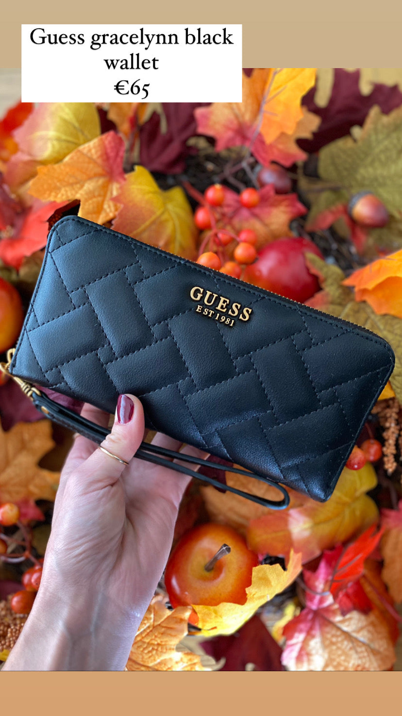 Guess gracelynn black wallet