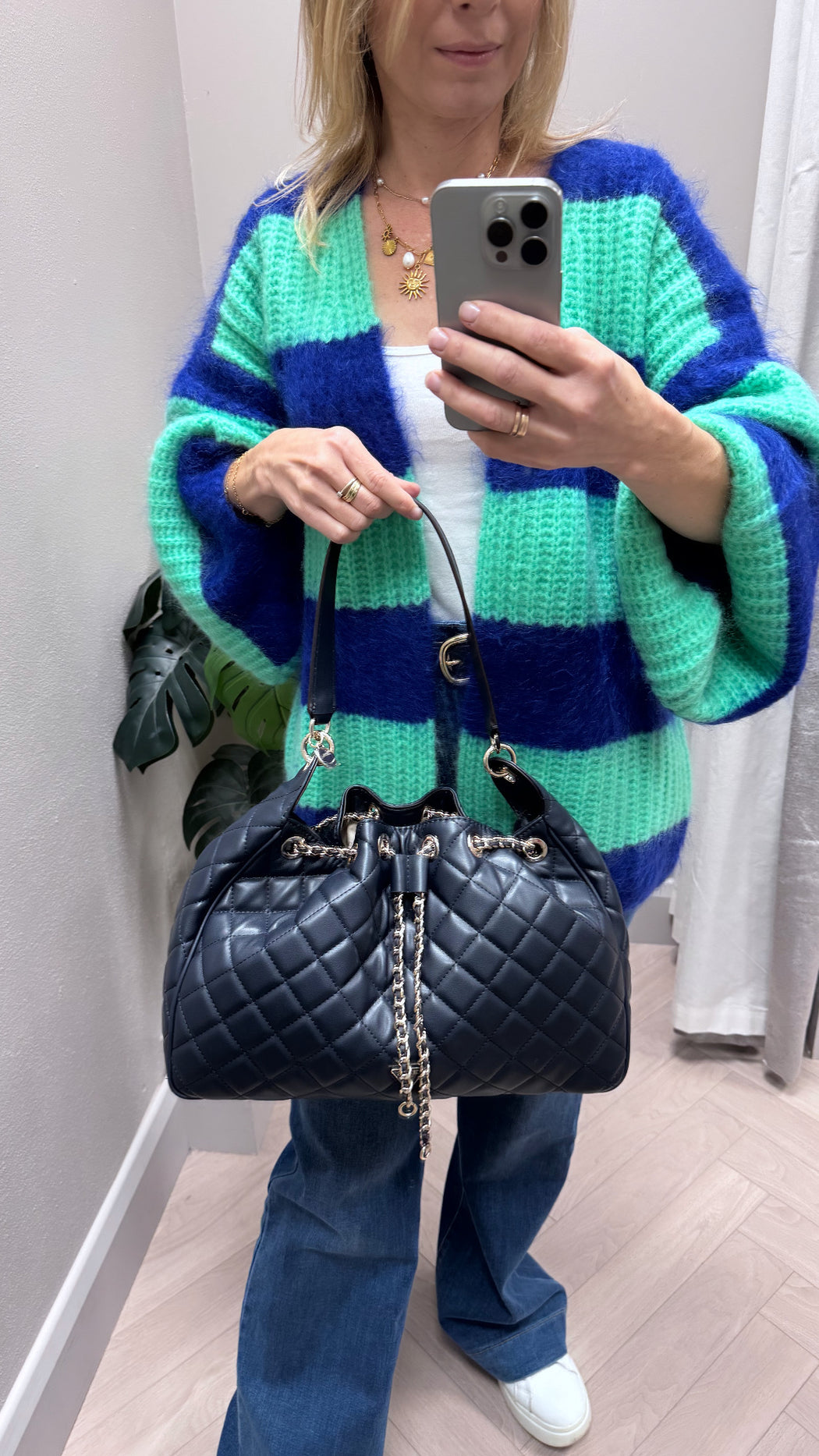 Lambert blue multi cardi