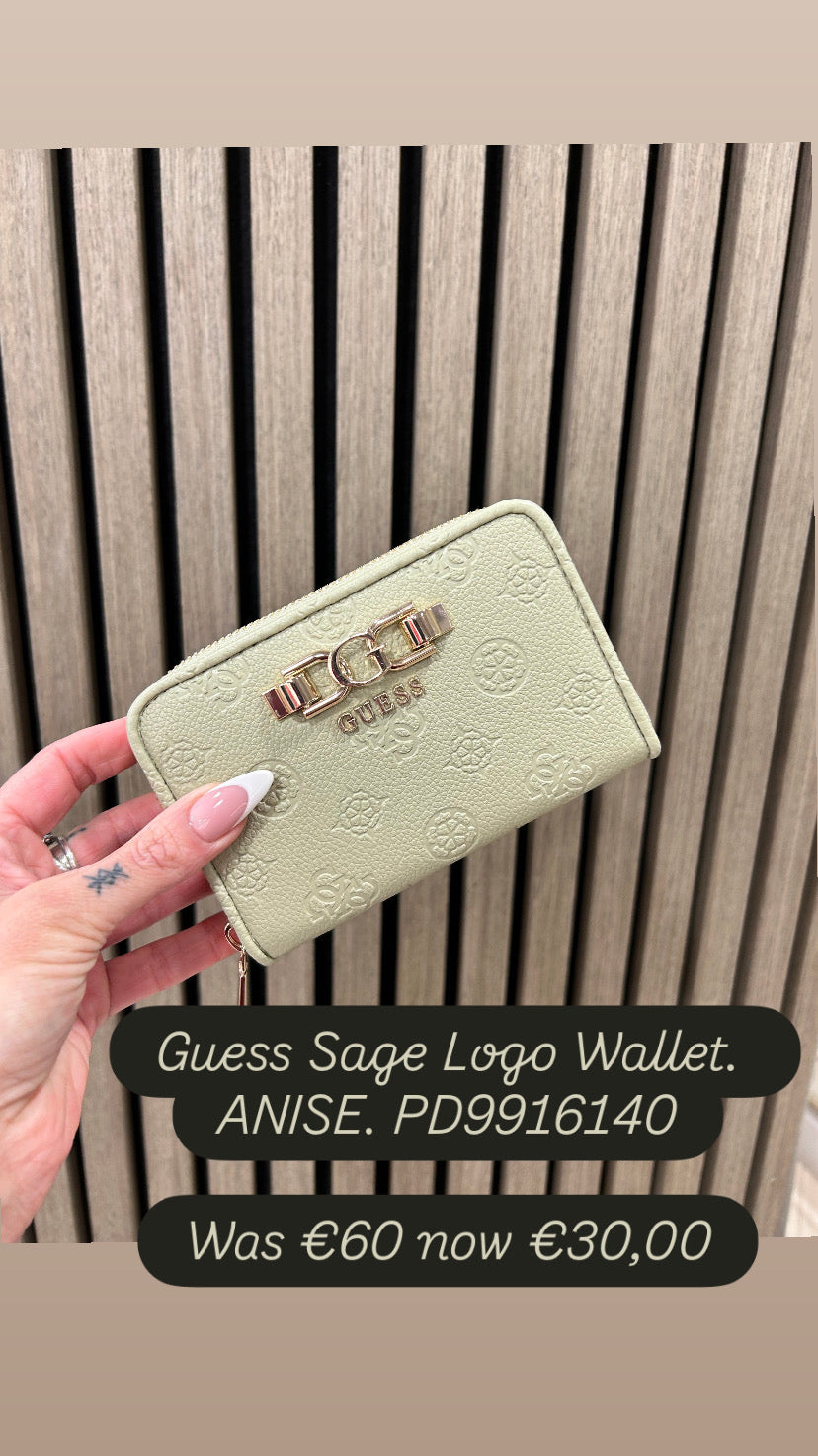 Guess Sage Logo Wallet. ANISE. PD9916140
