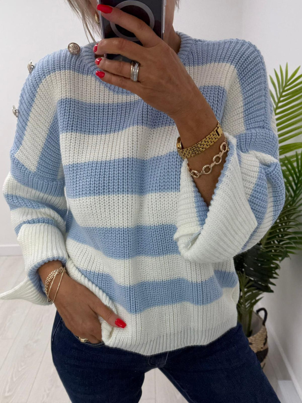 Freya blue  knit