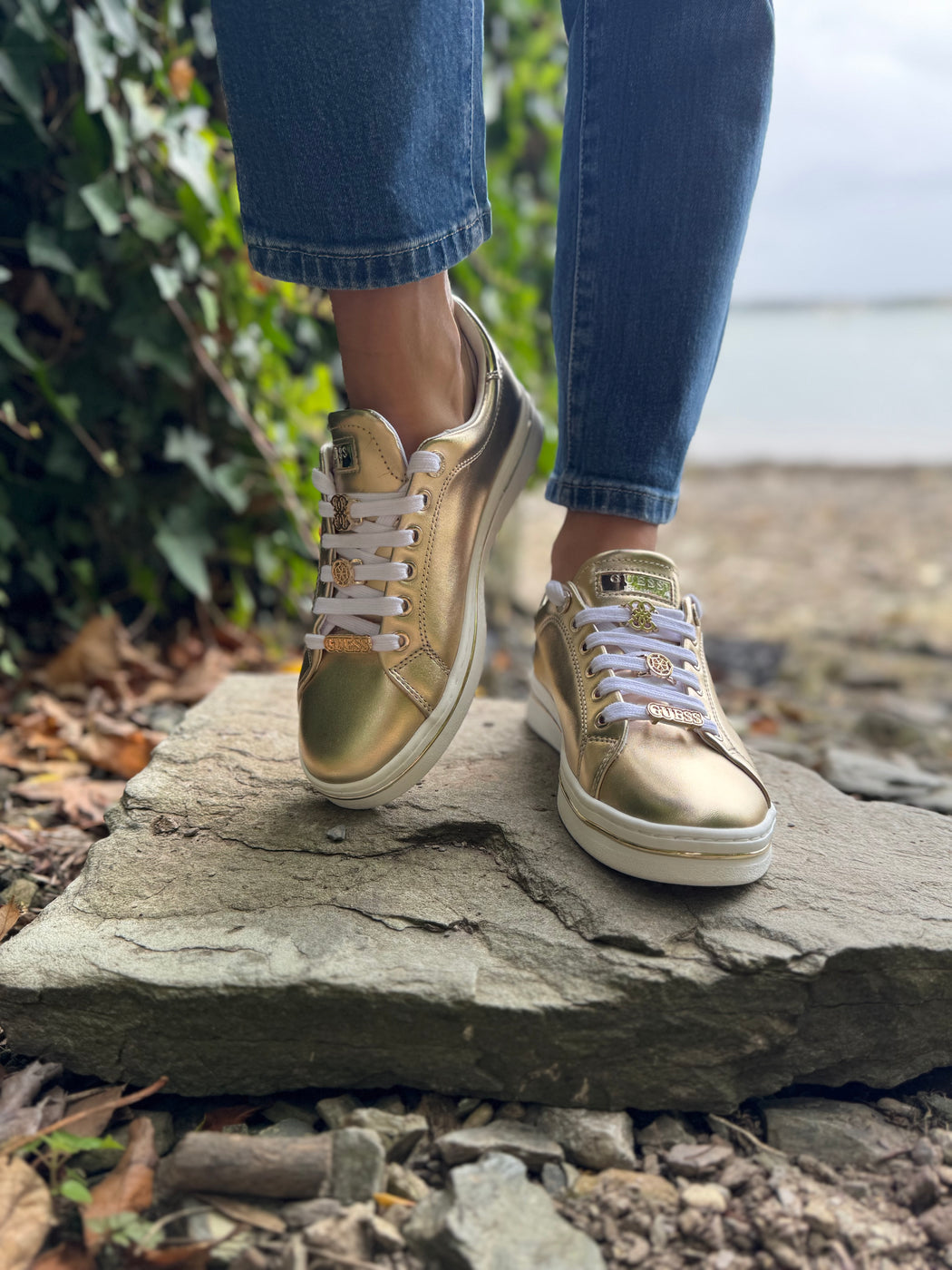 Guess gold sneaker FLTSS3LEL12