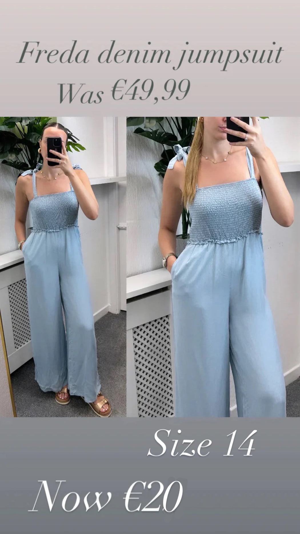 Freda denim jumpsuit