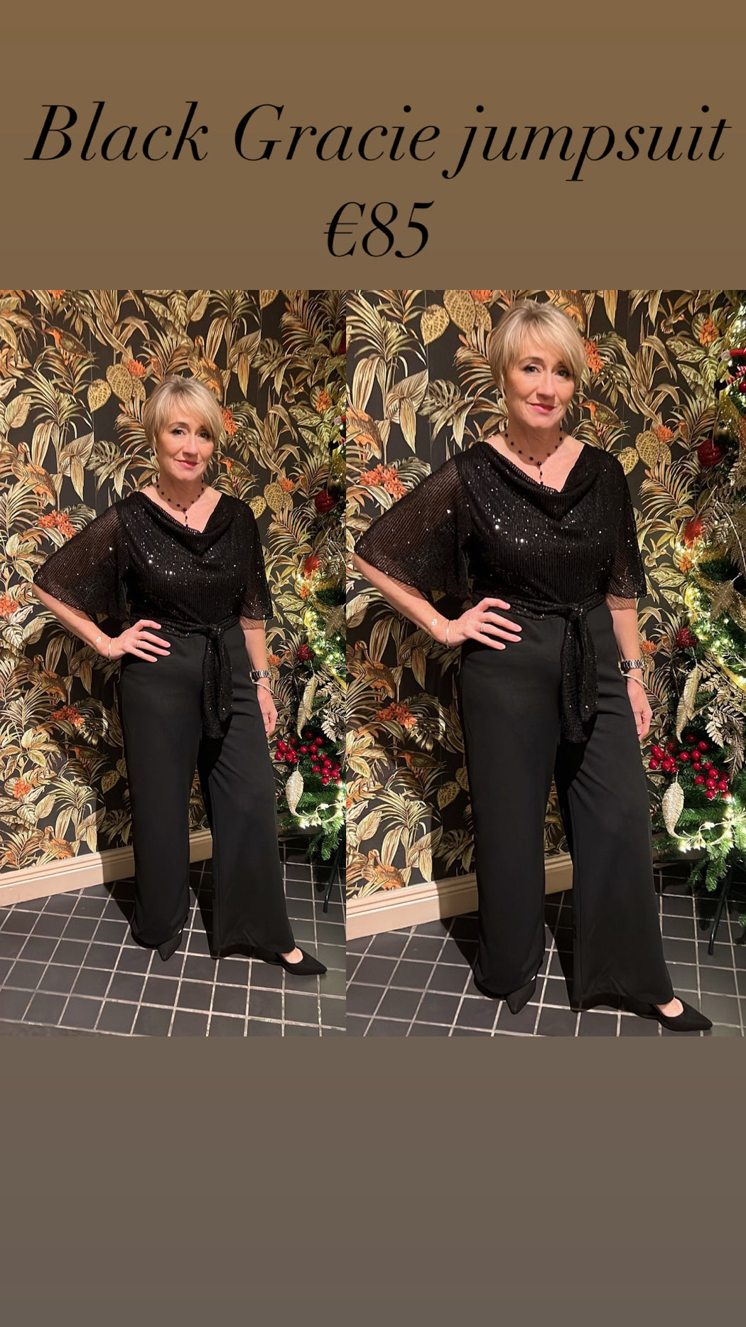 Black  Gracie jumpsuit