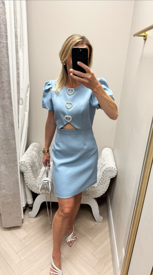 Cassie blue heart dress