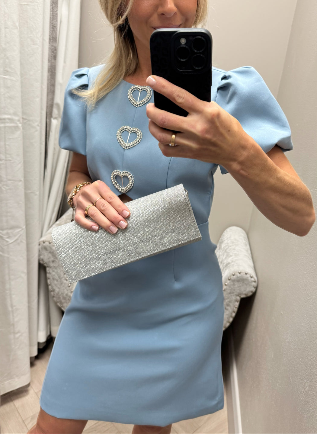 Cassie blue heart dress